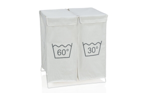 DOUBLE WHITE POLYESTER LAUNDRY