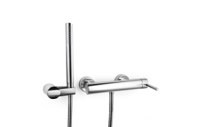 single lever shower mixer Form A, with hand shower, chrome finish