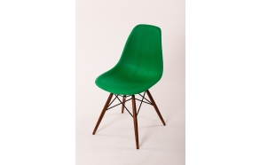 chair Alexis, green 12, light brown feet