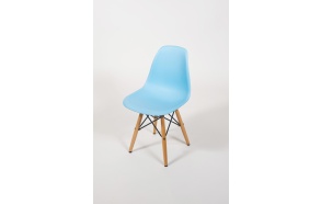 kids chair Goya, blue+beech feet