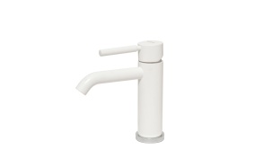 basin mixer Form A, mat white finish