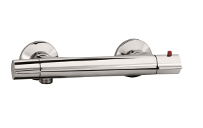 Taghino exposed thermostatic shower mixer, chrome plated