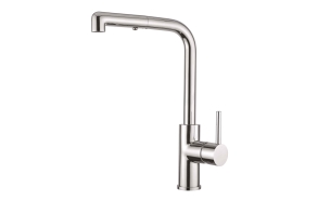 MZ-Expo L sink mixer with pull-out shower and swivel spout