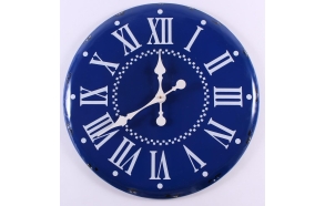 blue vintage wall clock