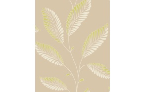 Accents Leaf Aubergine/Green/Natural