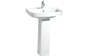 VITROYA 56 CM W.BASIN WITH HOLE WHITE