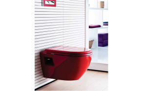 AMASRA SOFT CLOSING CLOSET COVER WITH METAL HINGE RED