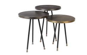 Side Table Alim Set Of 3  - heights 48, 45, 39.5 cm