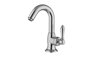 basin mixer with pop-up,raw brass, handle 76