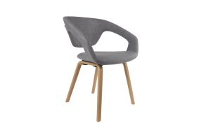 Armchair Flexback Natural/Grey