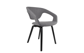 Armchair Flexback Black/Grey