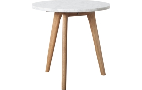 Side Table White Stone M