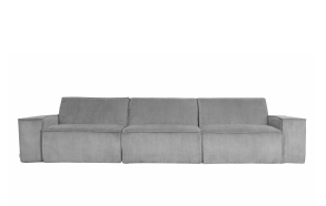 Sofa James 3-Seater Rib Cool Grey Web