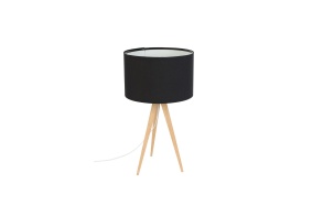 Table Lamp Tripod Wood Black