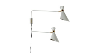 Wall Lamp Double Shady Grey