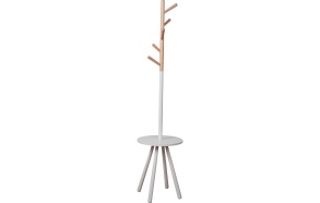 Coat Rack Table Tree White