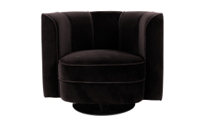 Lounge Chair Flower, black