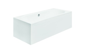 acrylic bath Vita, 150x75 cm, drain in the middle +feet+long side panel