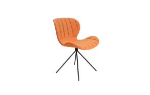 Chair Omg Velvet Orange