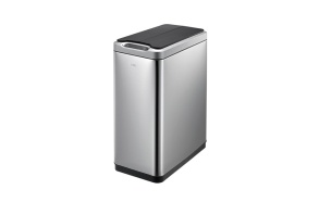 PHANTOM sensor pedal bin 20l, soft close, brushed stainless steel