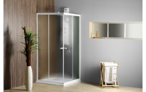 ALAN Square Shower Enclosure, 800x800x1850 mm, glass BRICK