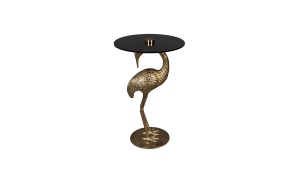 Side Table Crane Gold