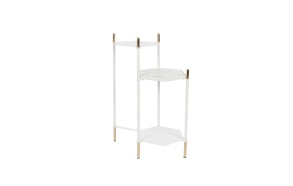 Side Table Honeycomb White
