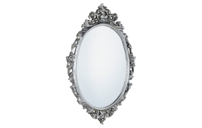 Desna mirror with frame,80x100 cm, Silver Antique