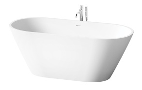 Silkstone bath Deco Nudo, mat white