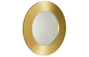 SUNBEAM mirror with frame, diameter 90cm, Gold