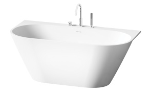 Silkstone bath Deco Wall, mat white