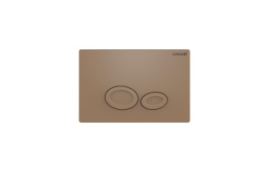 Creavit Drop flush plate, cappucino