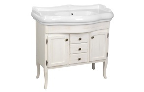 Sink cabinet, 2x door, 3x drawer, 89x80x48