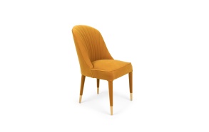 Give Me More Velvet Chair Ochre