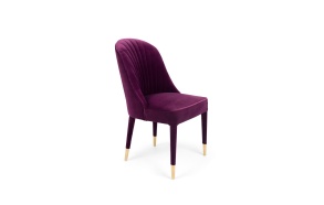 Give Me More Velvet Chair Purple