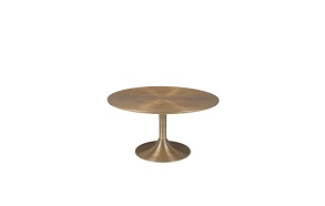 Hypnotising Round Coffee Table Gold