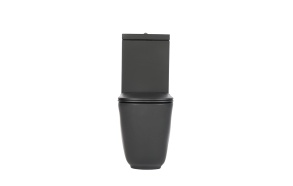 close coupled toilet Tribeca, black mat (511731 + 378131 + 750990), no seat