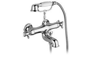 tehrmostatic bath mixer London, chrome 