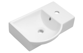 LITOS Ceramic Washbasin 45x32 cm, right/white