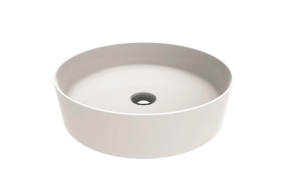 round worktop washbasin Loop 40x40 cm white