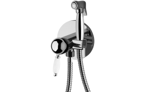built in bidet mixer New Old, chrome (hot and cold water connection)