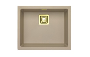 SINK ALVEUS QUADRIX 50 Pebble G02M P-U, with gold color fitings  ( 1108035 + 1127152 + 1103421 + 1110854)