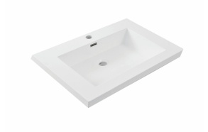 cultured marble furniture basin Vision 60x46 cm, white