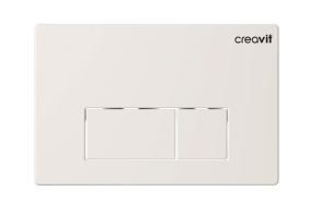 Creavit Arc flush plate, white