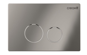 Creavit Terra flush plate, bright chrome