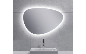 Uovo Led mirror 70x48 cm, dimmable, antifog