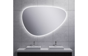 Uovo Led mirror 140x93 cm, dimmable, antifog