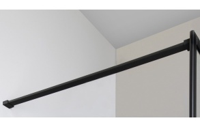 CURE BLACK Shower support bar 1400 mm, black matt