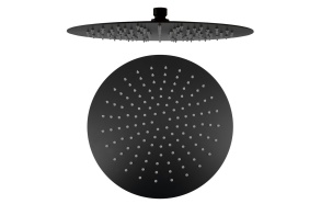 SLIM Shower Head, dia 300mm, black matt