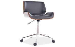 office chair Brent, black PU leather